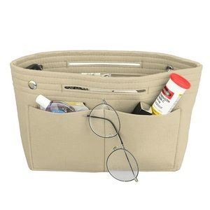 Felt handbag insert organizer